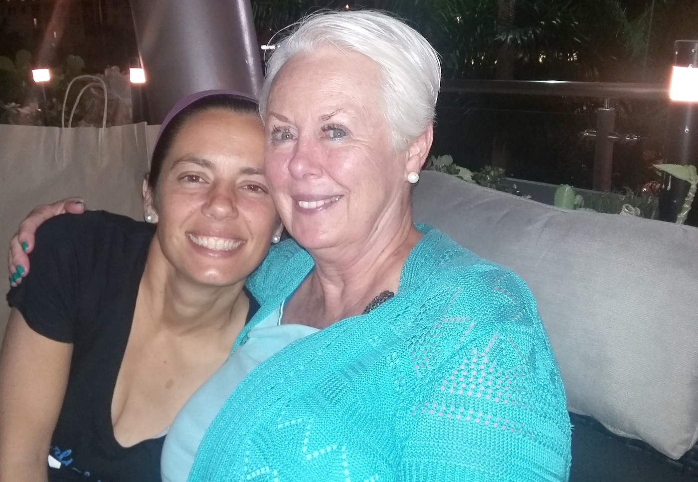 Susan Miles Rodriguez with her daughter